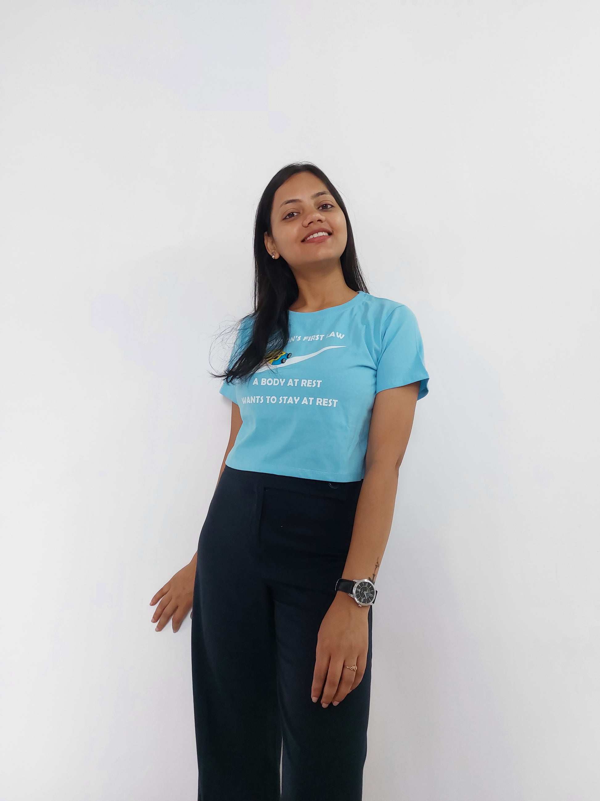 Newton's Law Croptop Tees for Women - MyTeez