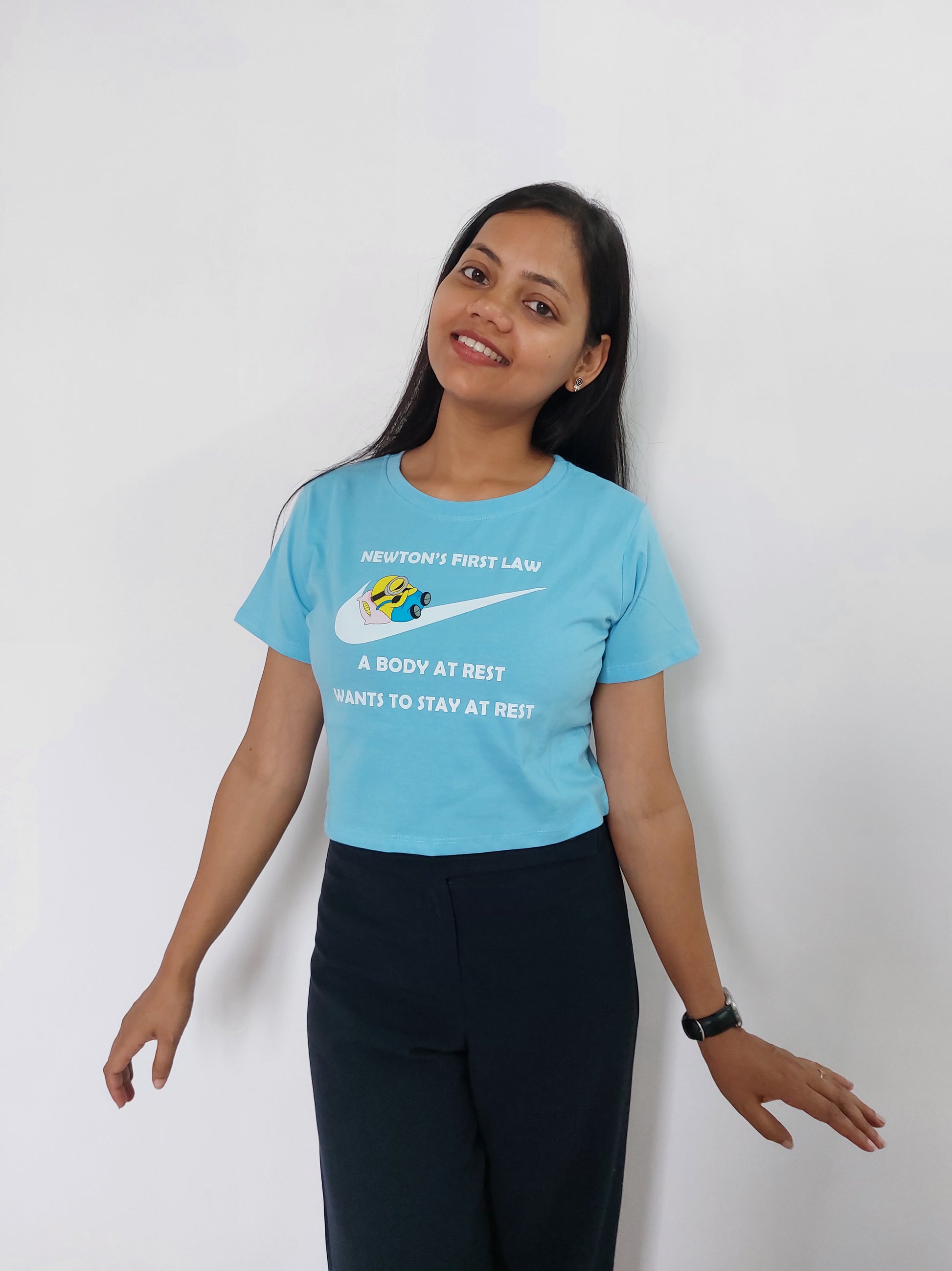 Newton's Law Croptop Tees for Women - MyTeez