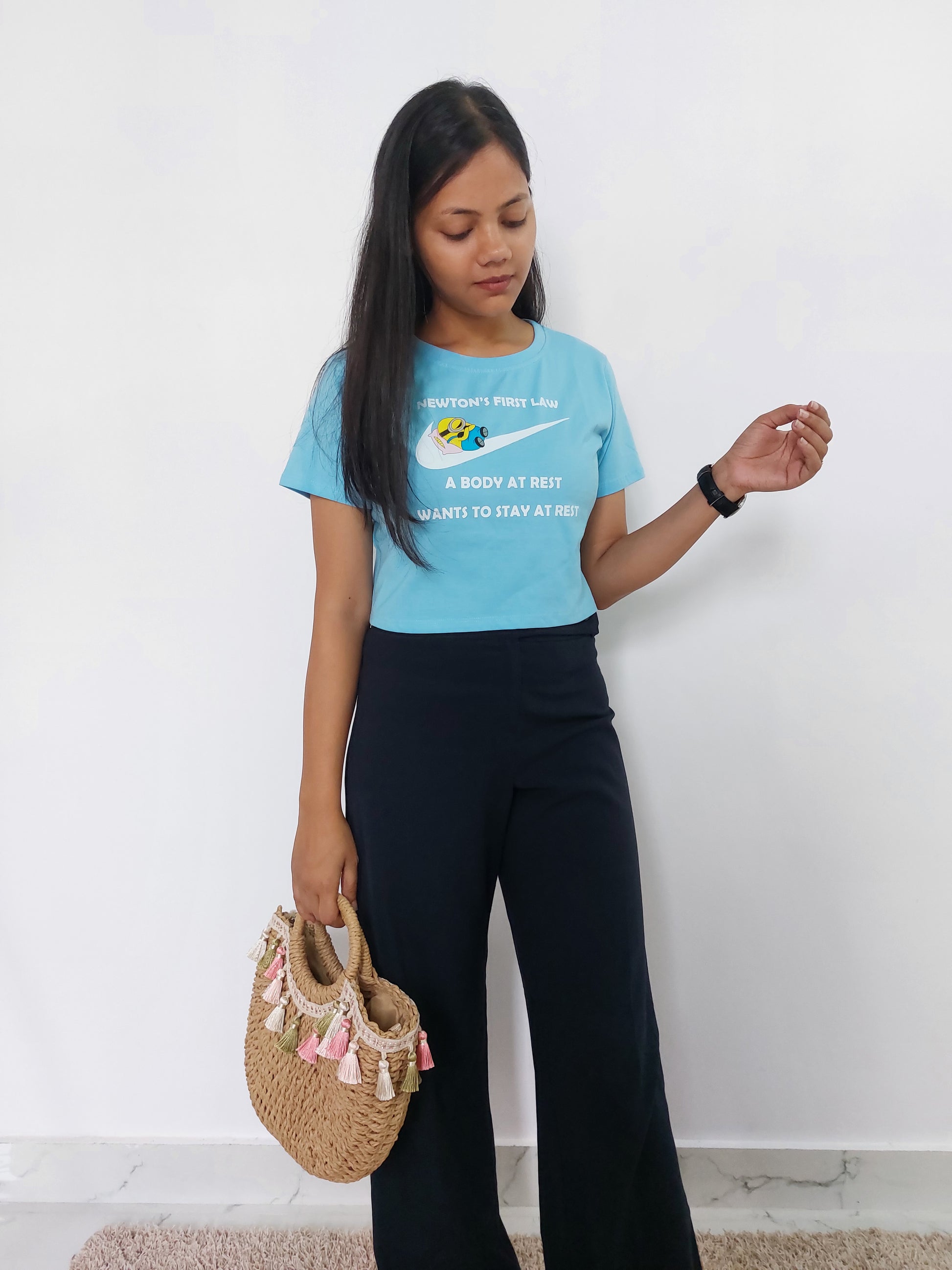 Newton's Law Croptop Tees for Women - MyTeez