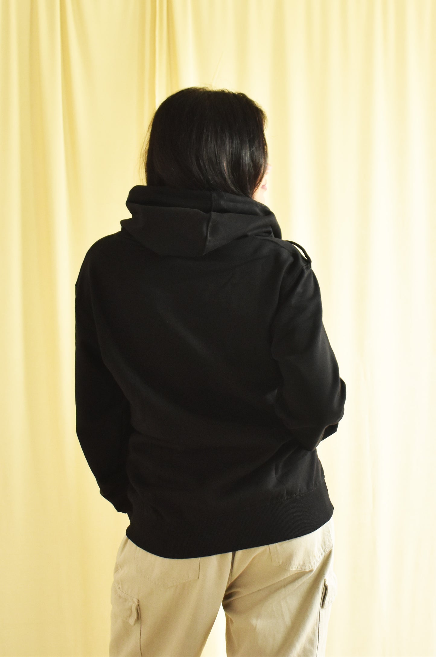 Plain Black Hoodie for Women (Unisex)