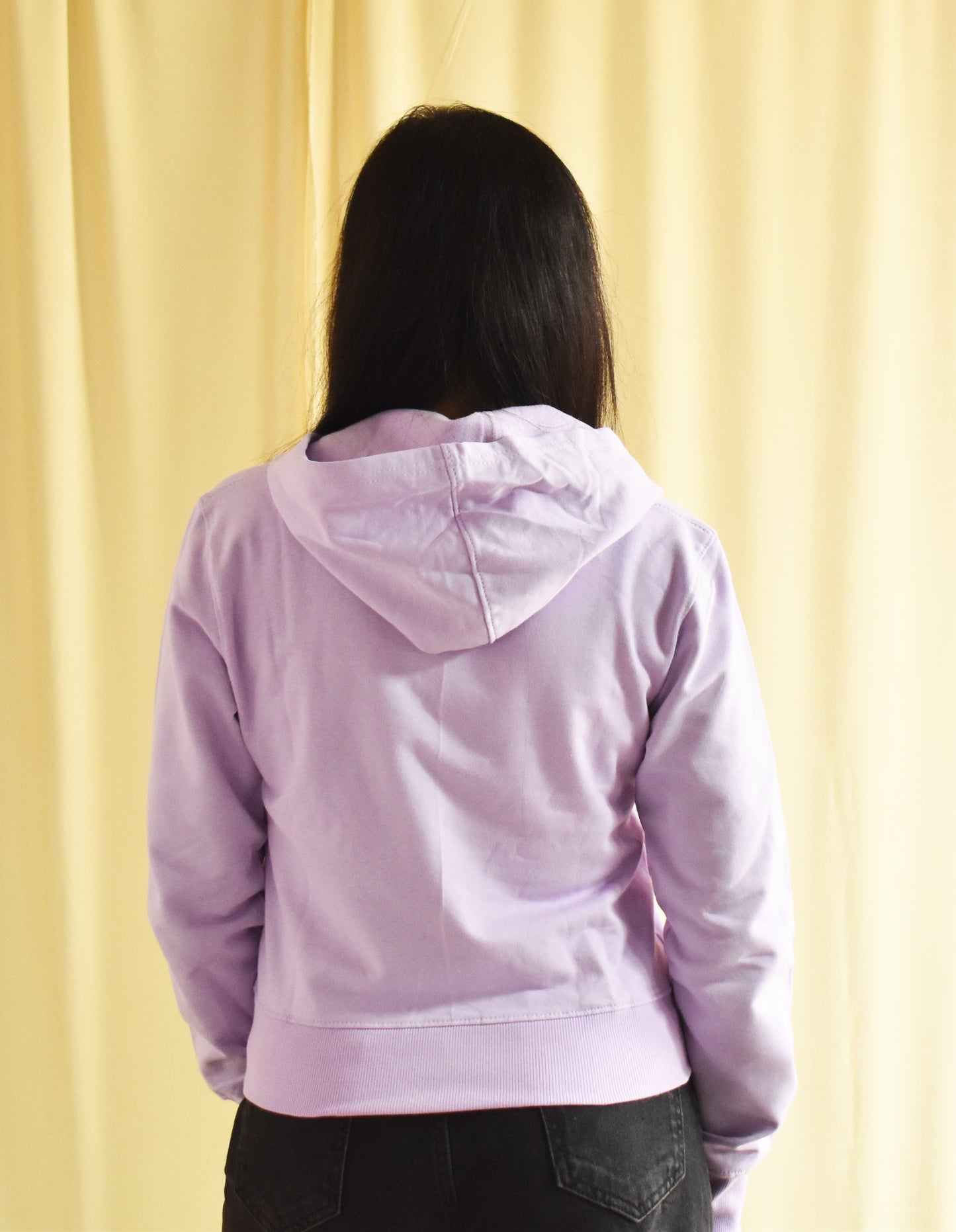 Lavender Crop Hoodie for Women