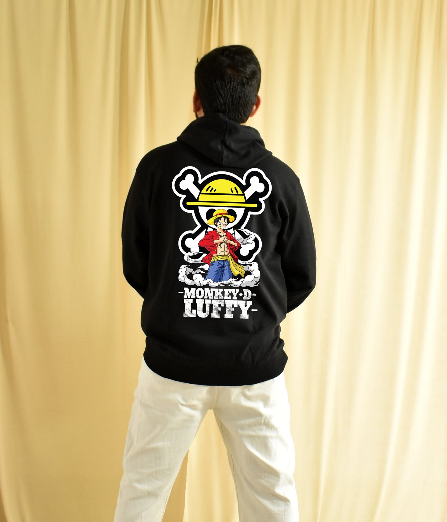 Monkey the Luffy One Piece Anime Hoodie Back Print - Unisex