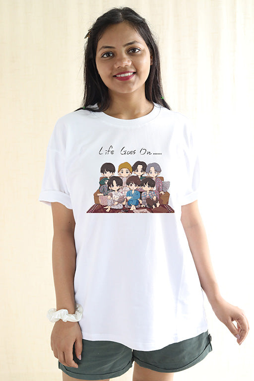 BTS Life Goes On Unisex Oversized T-shirt