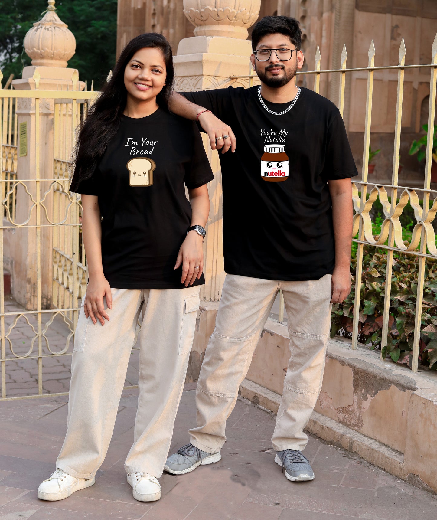 Nutella and Bread Couple T-shirt: A Sweet and Timeless Match