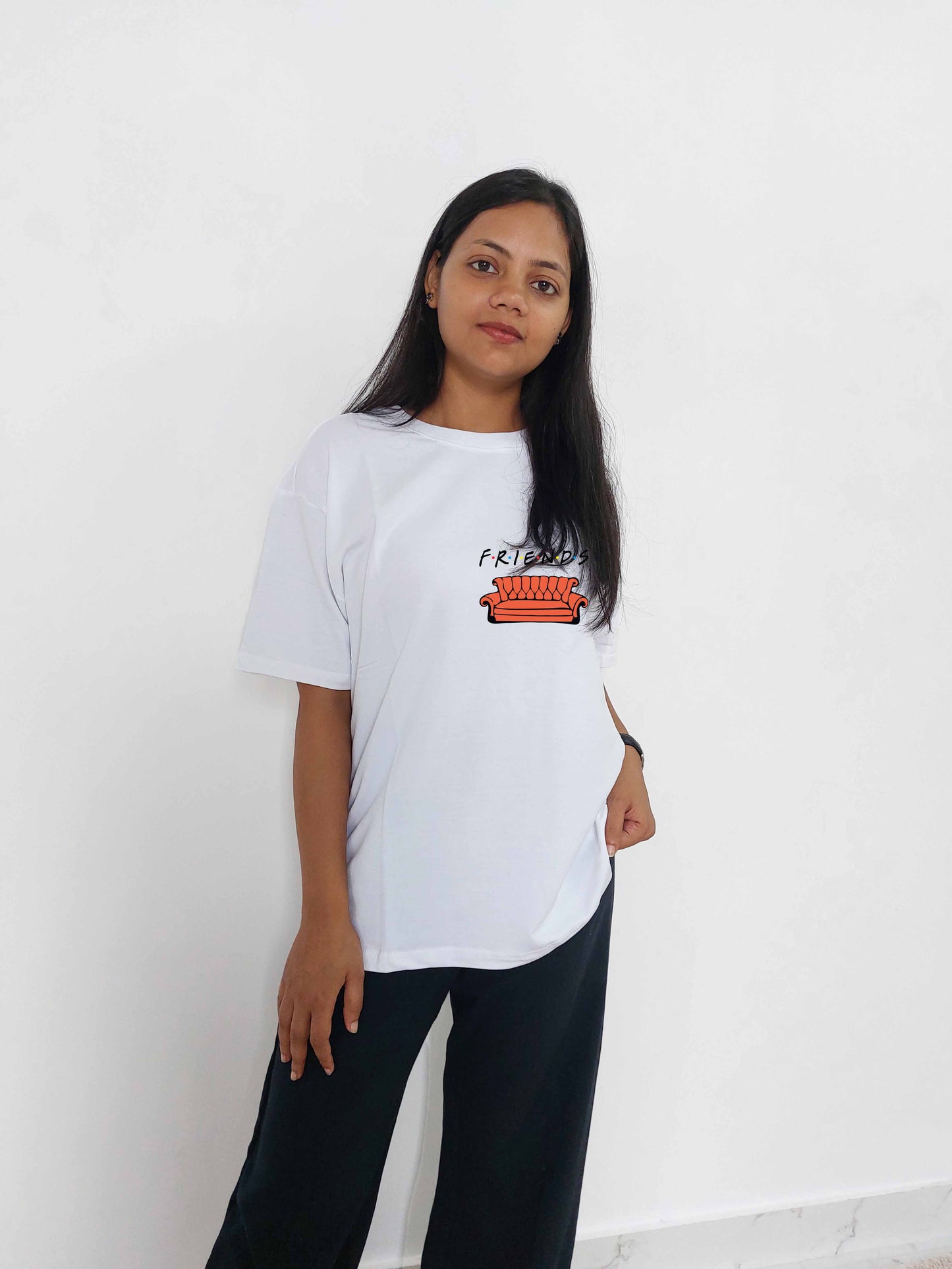 Joey Doesn't Share Food Oversized White T-shirt for Women - MyTeez