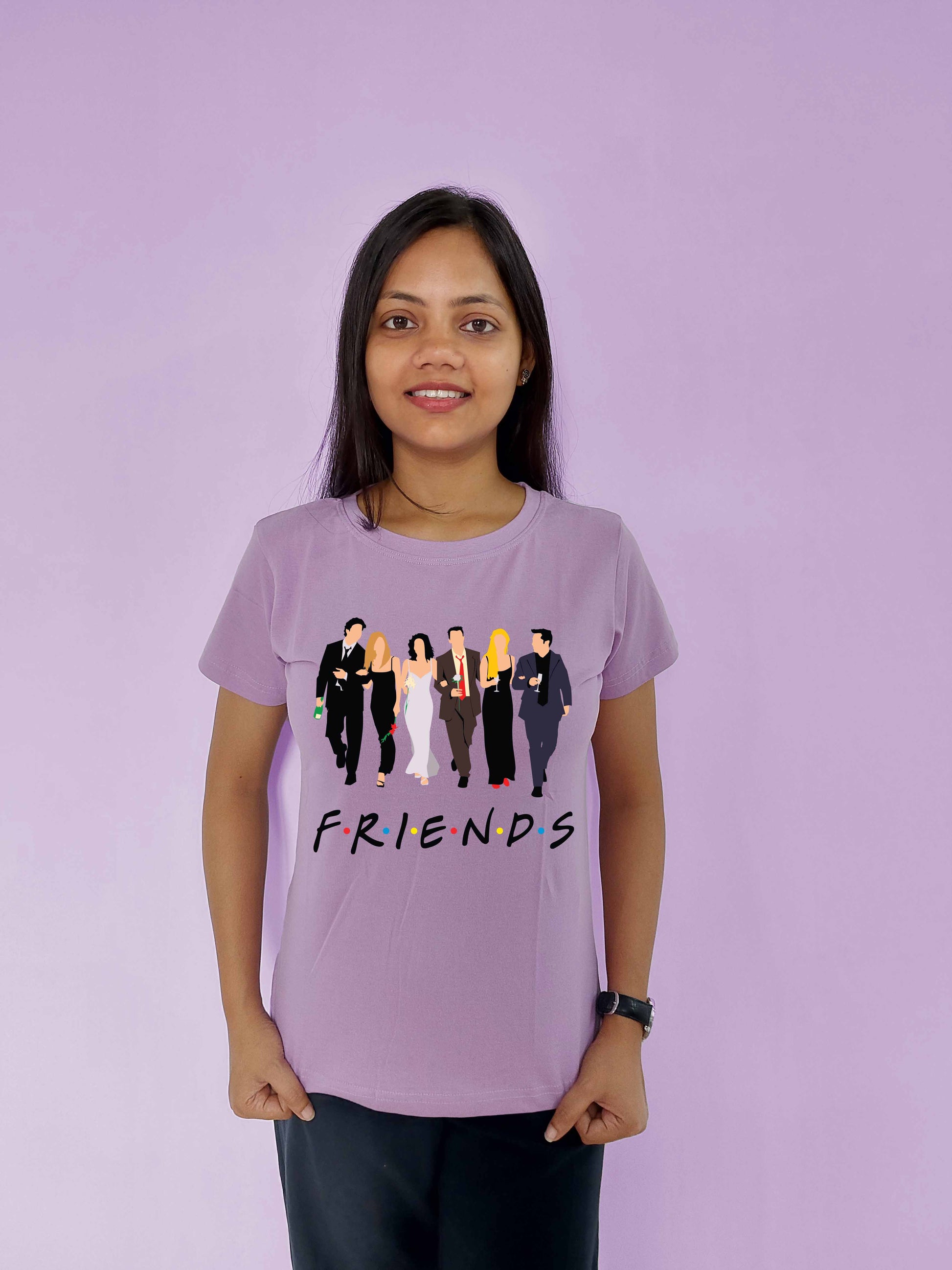 Friends Character Printed T-Shirt for Women - MyTeez