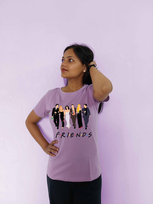 Friends Character Printed T-Shirt for Women - MyTeez