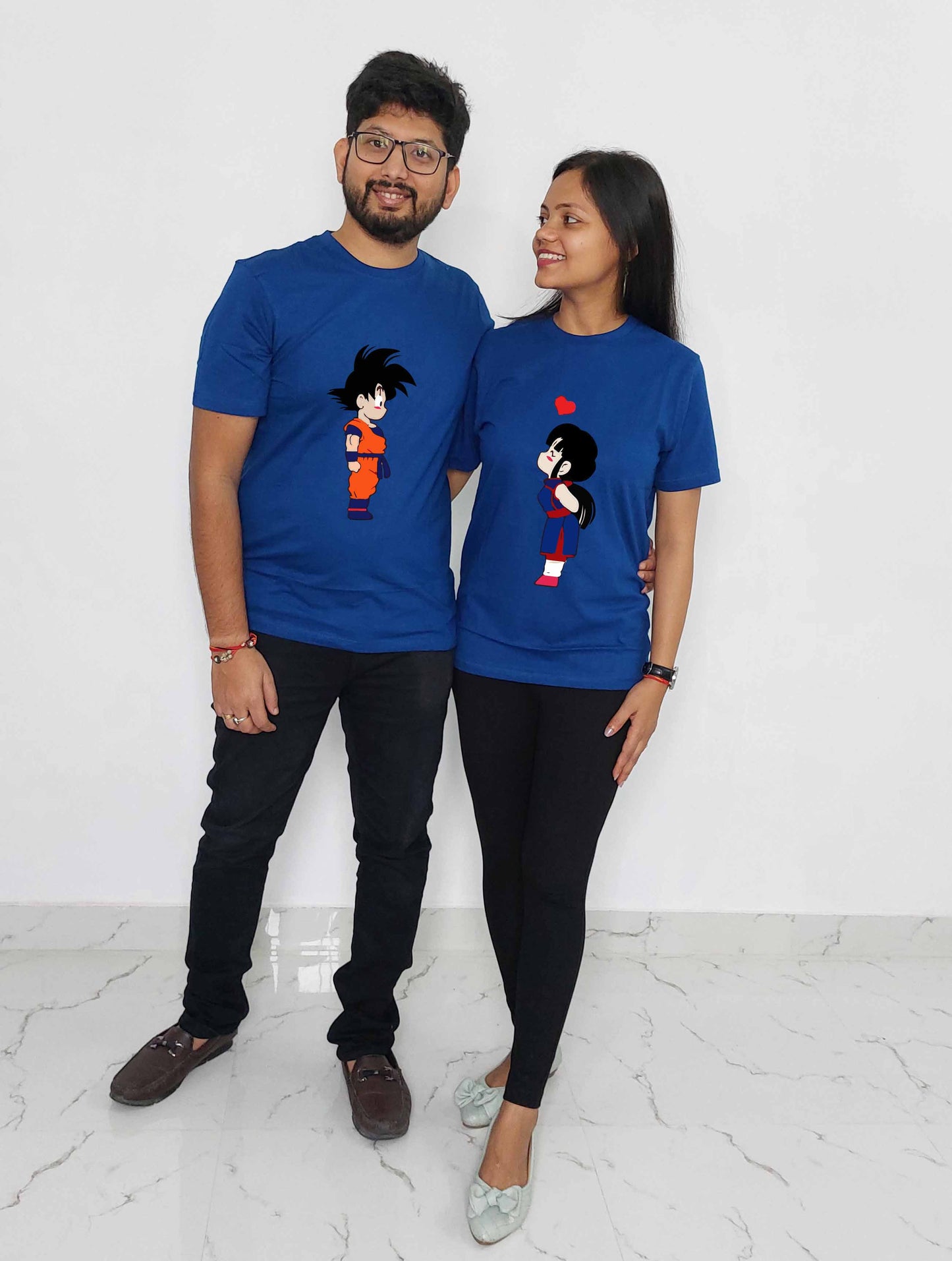 Goku and Chi Chi Couple T-shirt for Couples in eternal love & Dragon Ball Fans