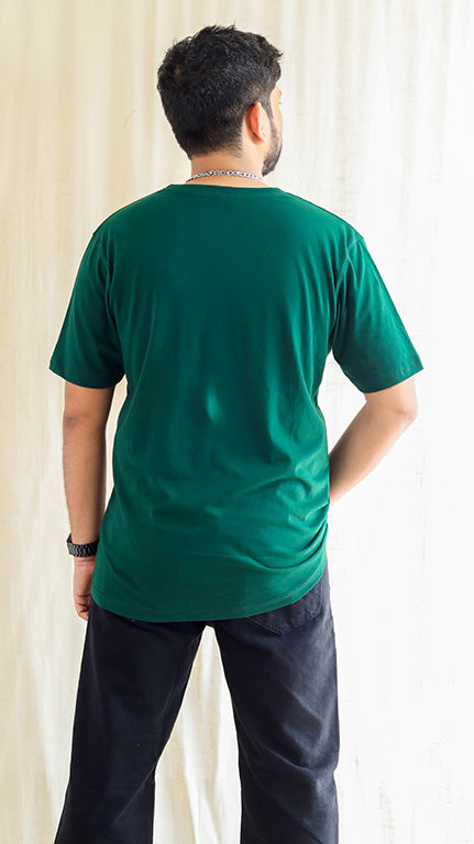 Ultra Soft Trendy 180 gsm pure cotton Green T-shirt - Men