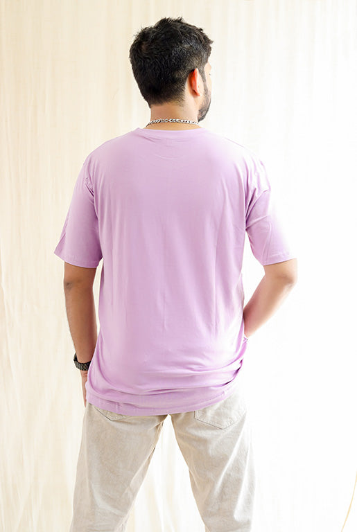 Ultra Soft Trendy 180 gsm pure cotton Lavender T-shirt - Men