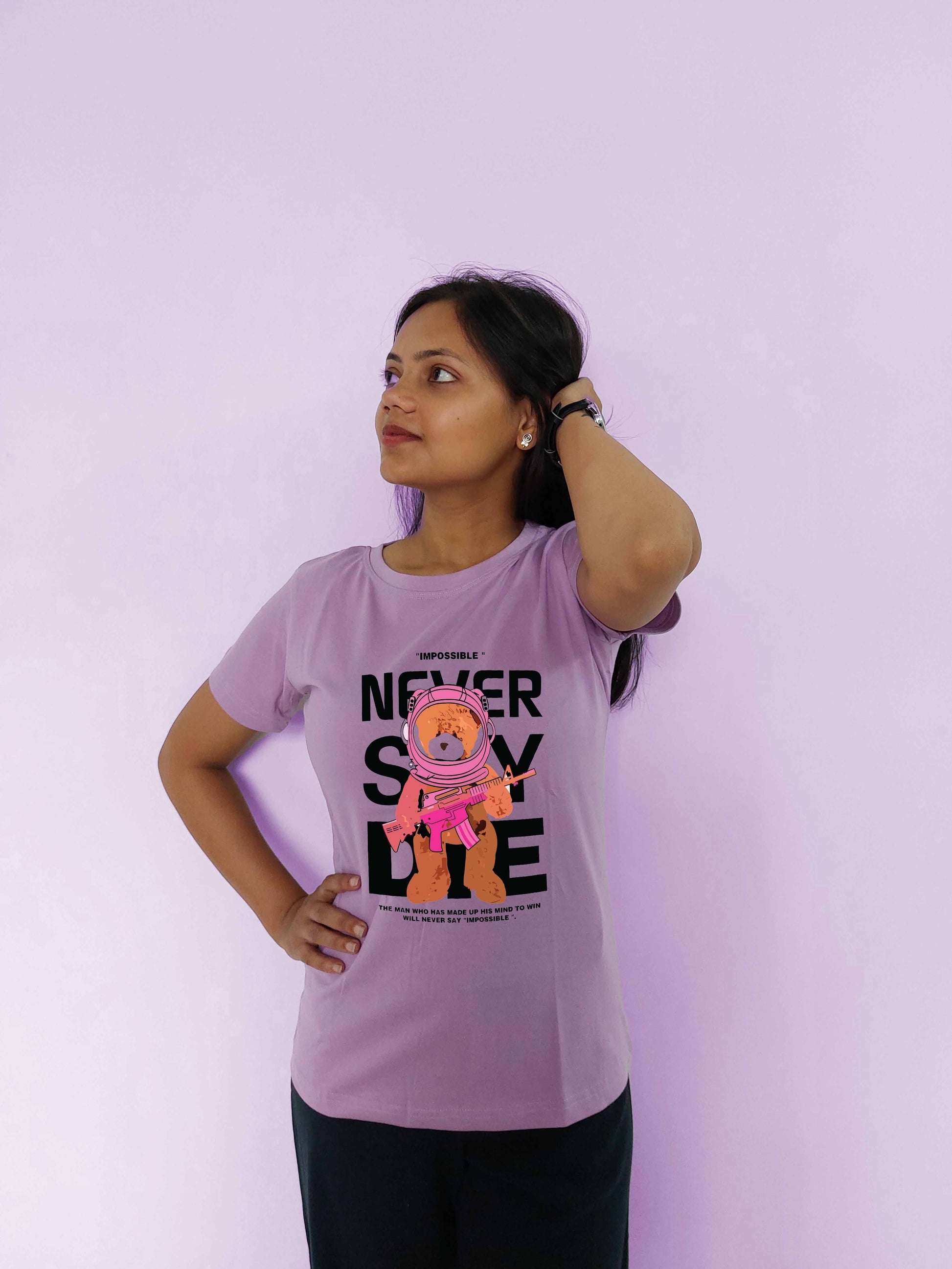 Never Say Die Mustard Women T-Shirt - MyTeez