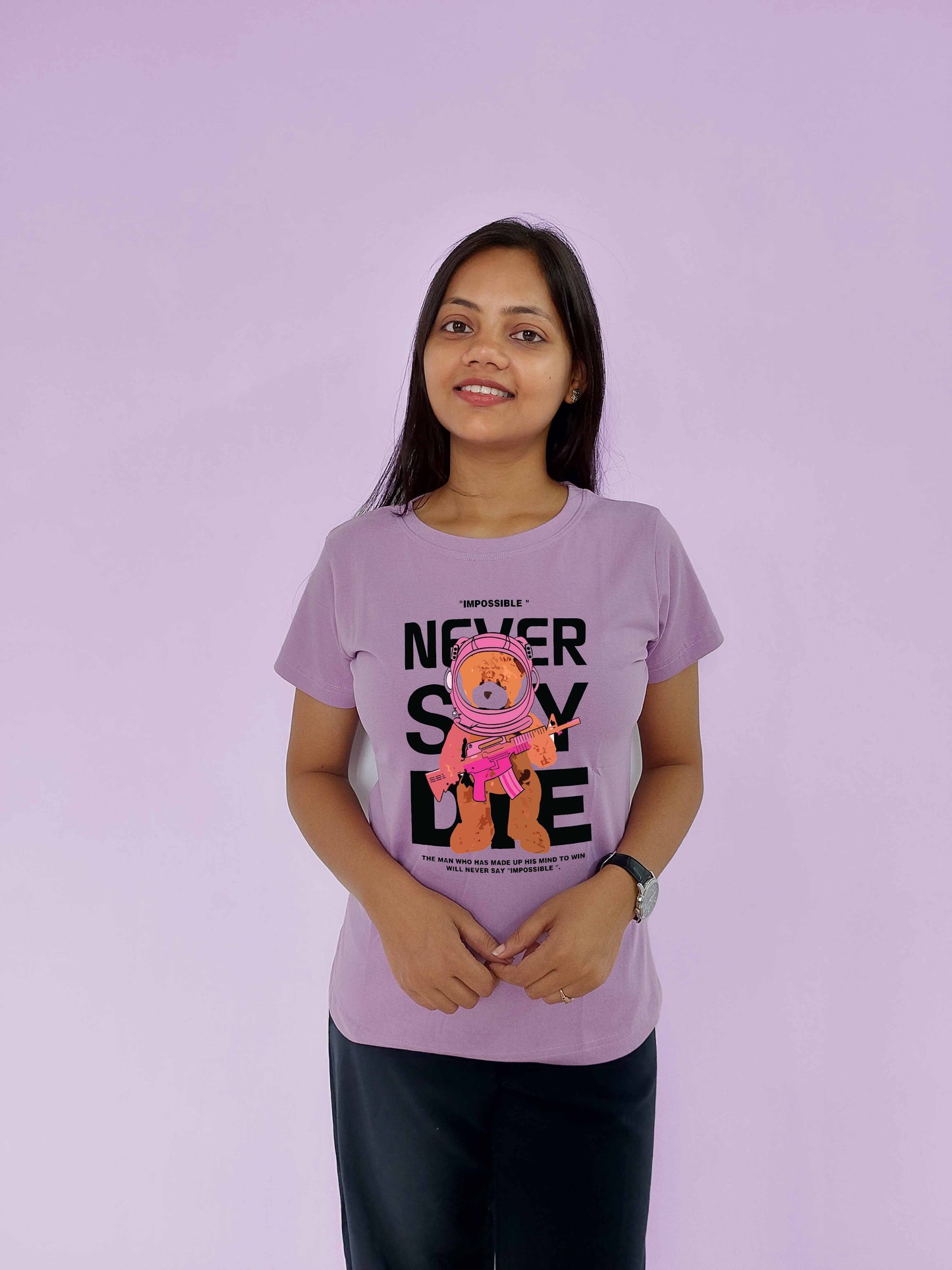 Never Say Die Mustard Women T-Shirt - MyTeez