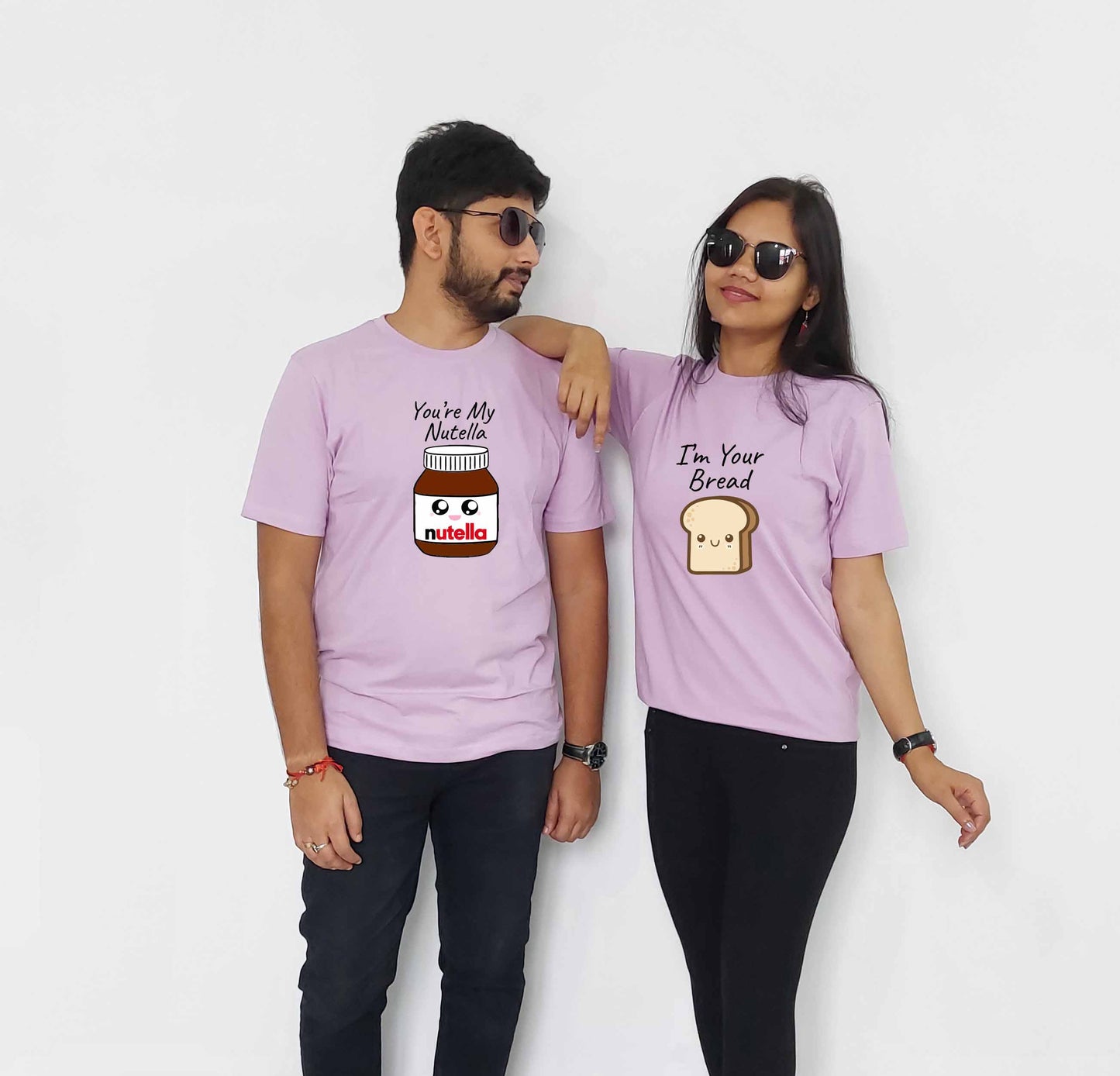 Nutella and Bread Couple T-shirt: A Sweet and Timeless Match