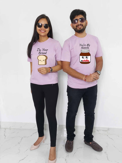 Nutella and Bread Couple T-shirt: A Sweet and Timeless Match