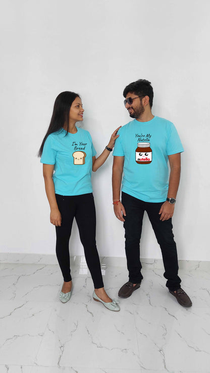 Nutella and Bread Couple T-shirt: A Sweet and Timeless Match