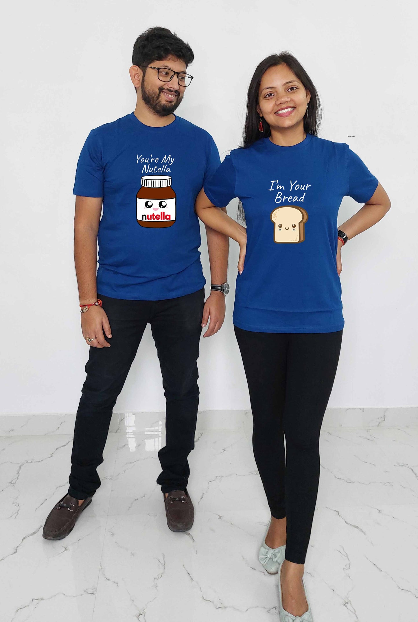 Nutella and Bread Couple T-shirt: A Sweet and Timeless Match