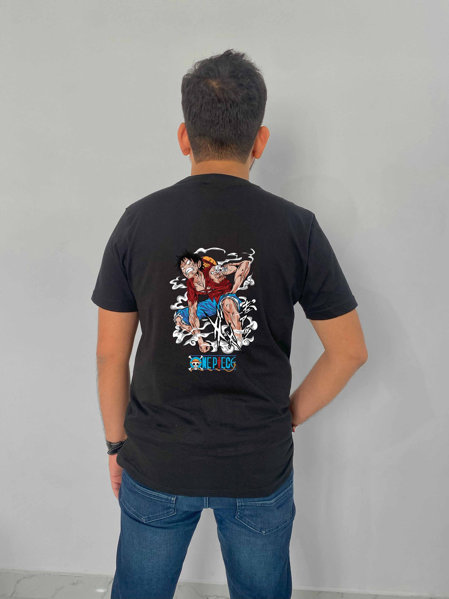 Dynamic Punch Luffy's Muscular Might One Piece Anime T-Shirt