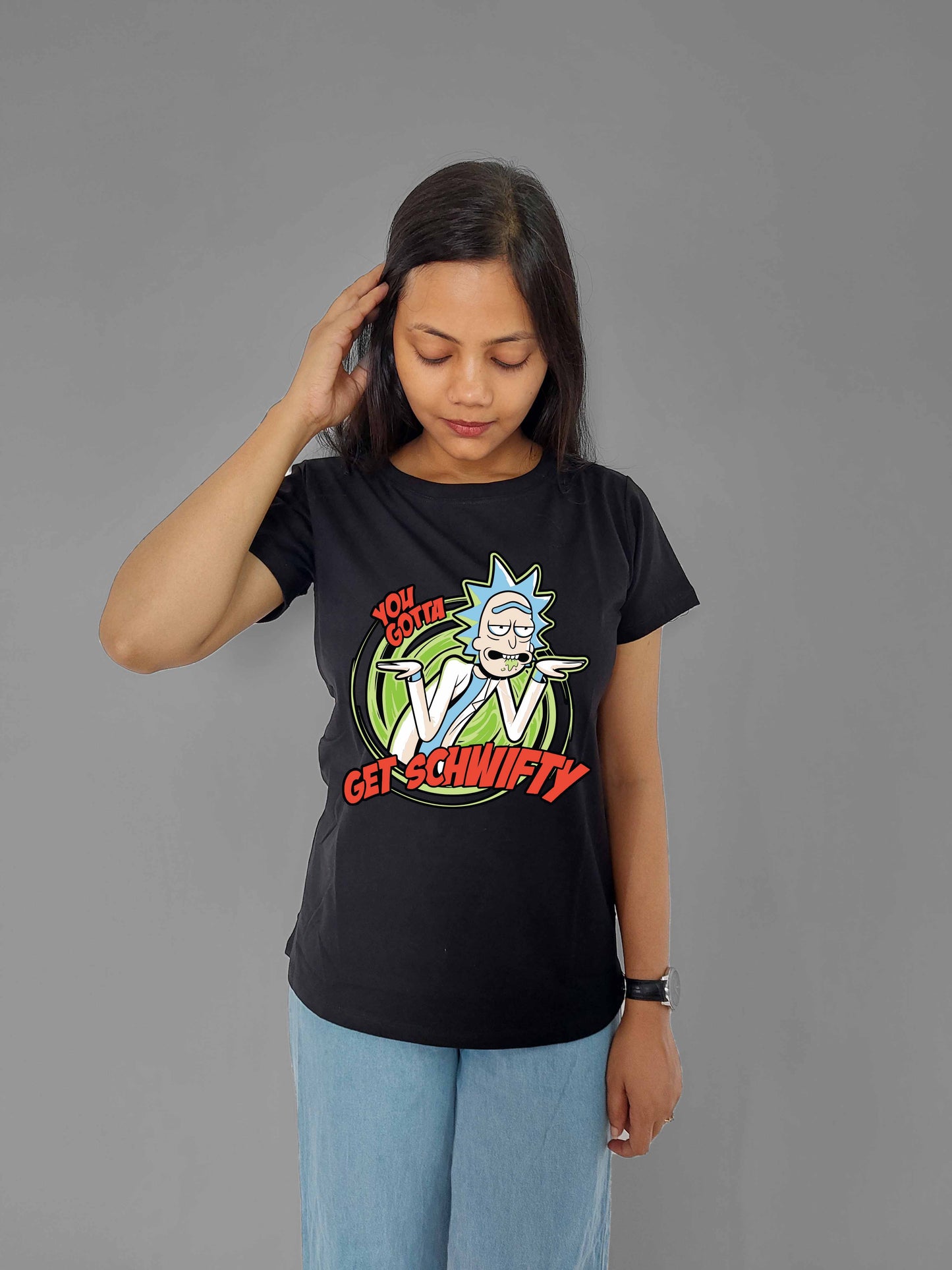 Rick and Morty Get Schwifty Women T-Shirt - MyTeez