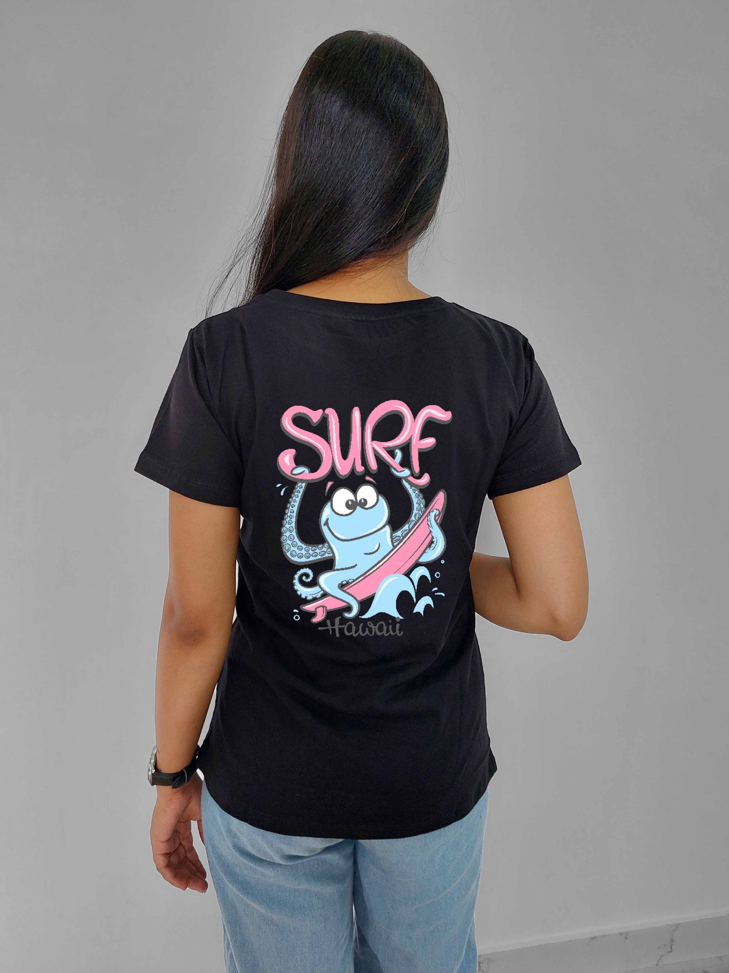 Surf Octopus Women T-Shirt - MyTeez