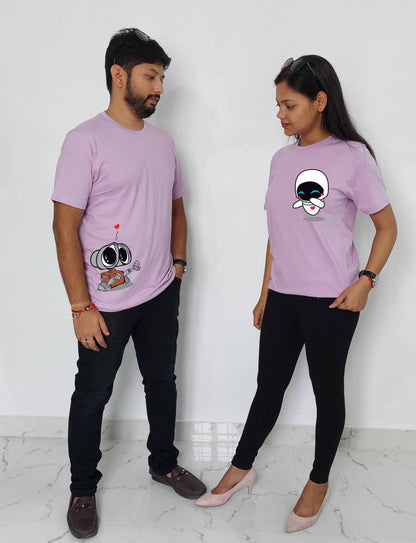 Wall e & Eve Disney Couple T-shirt for Couples in eternal love