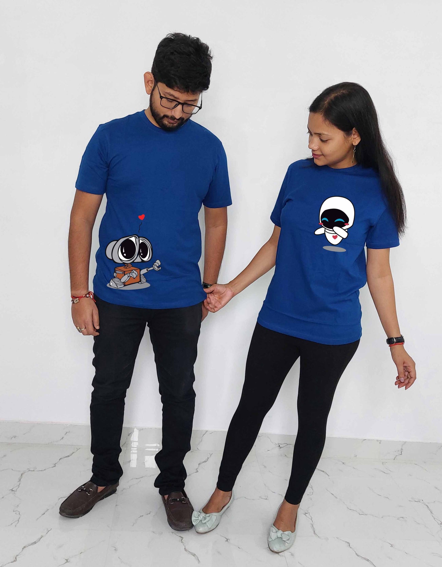 Wall e & Eve Disney Couple T-shirt for Couples in eternal love