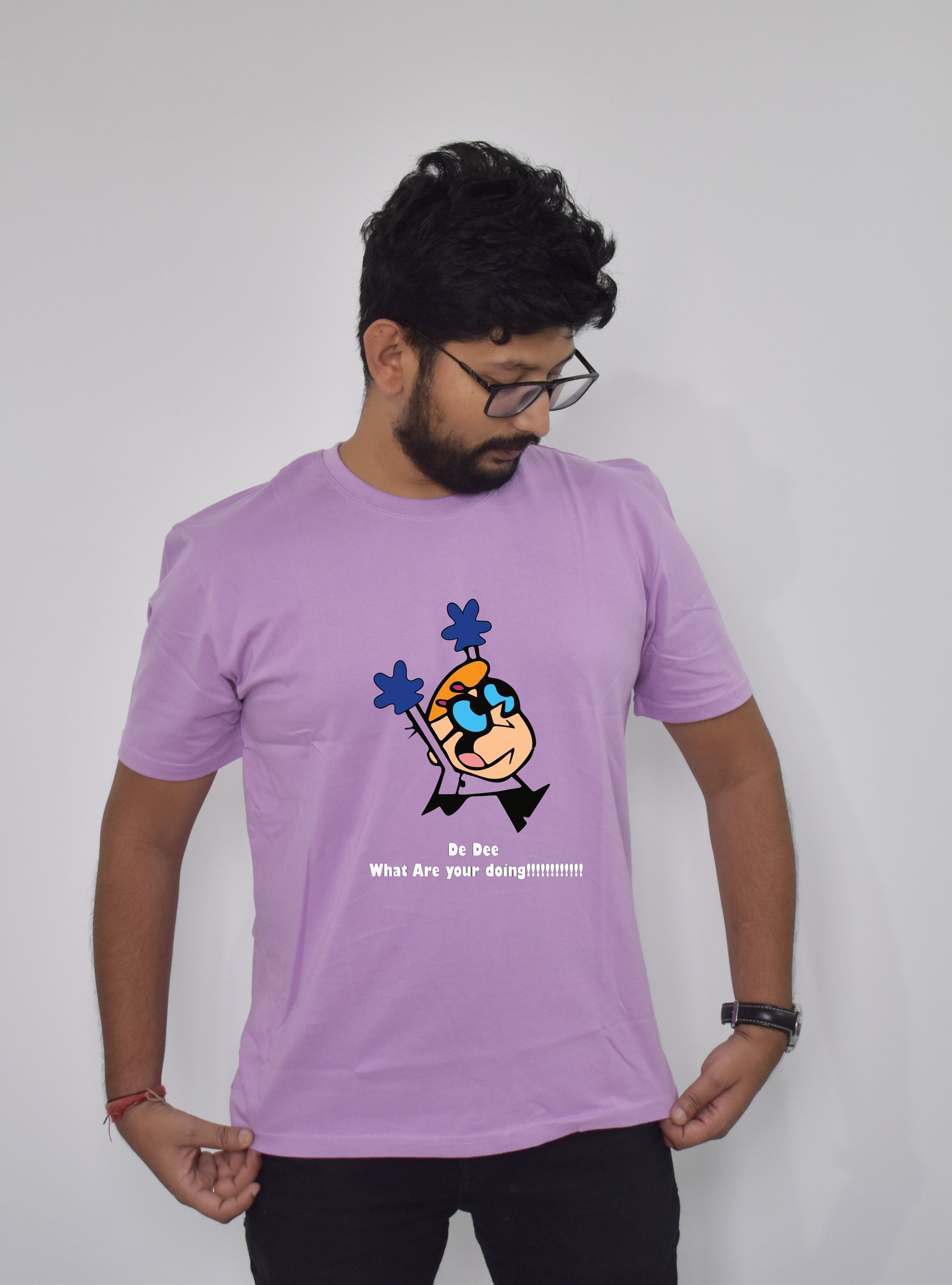 De Dee Disturbing Dexter Sibling Tees Lavender - MyTeez