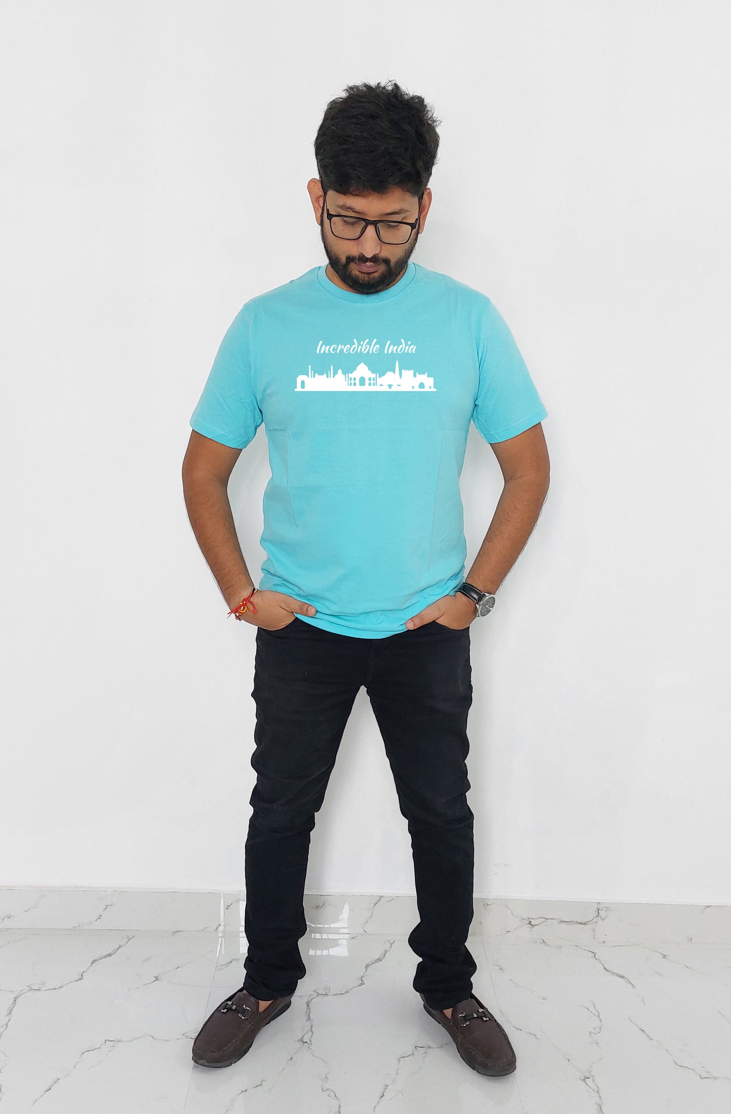 Incredible India Monument Front Printed T-shirt For Men