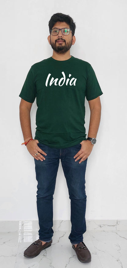 Republic Day Special India Front and Back Printed Men T-shirt