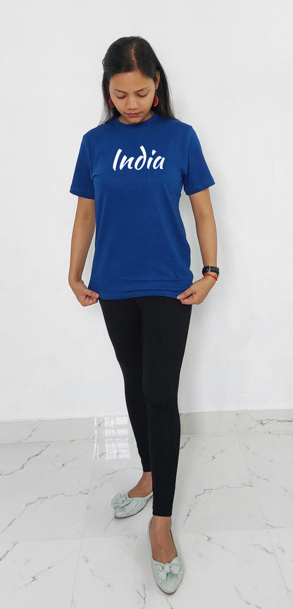 Republic Day Special India Front and Back Printed Women T-shirt