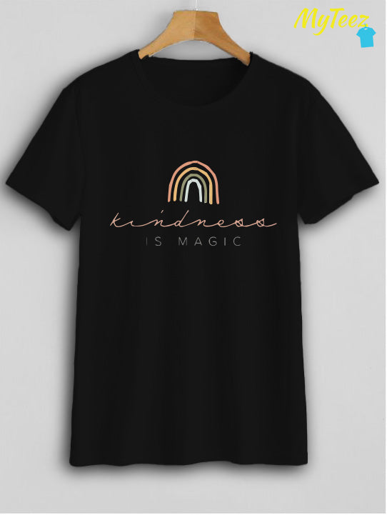 Kindness is magic boho Tees with cute rainbow - MyTeez