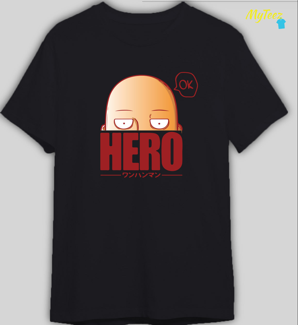 One Punch Man Anime Front Design Half Sleeve Regular Tees - MyTeez