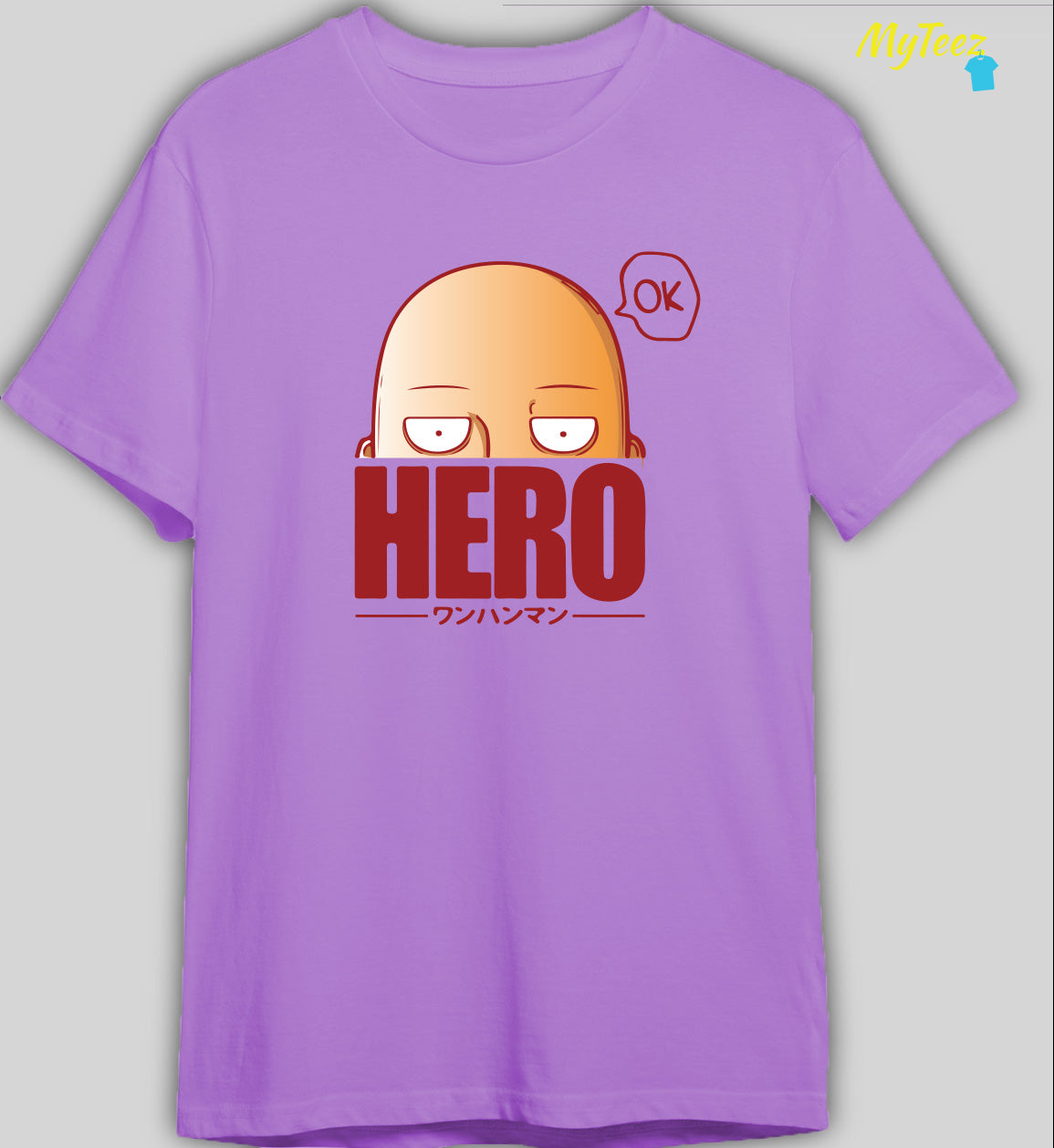 One Punch Man Anime Front Design Half Sleeve Regular Tees - MyTeez