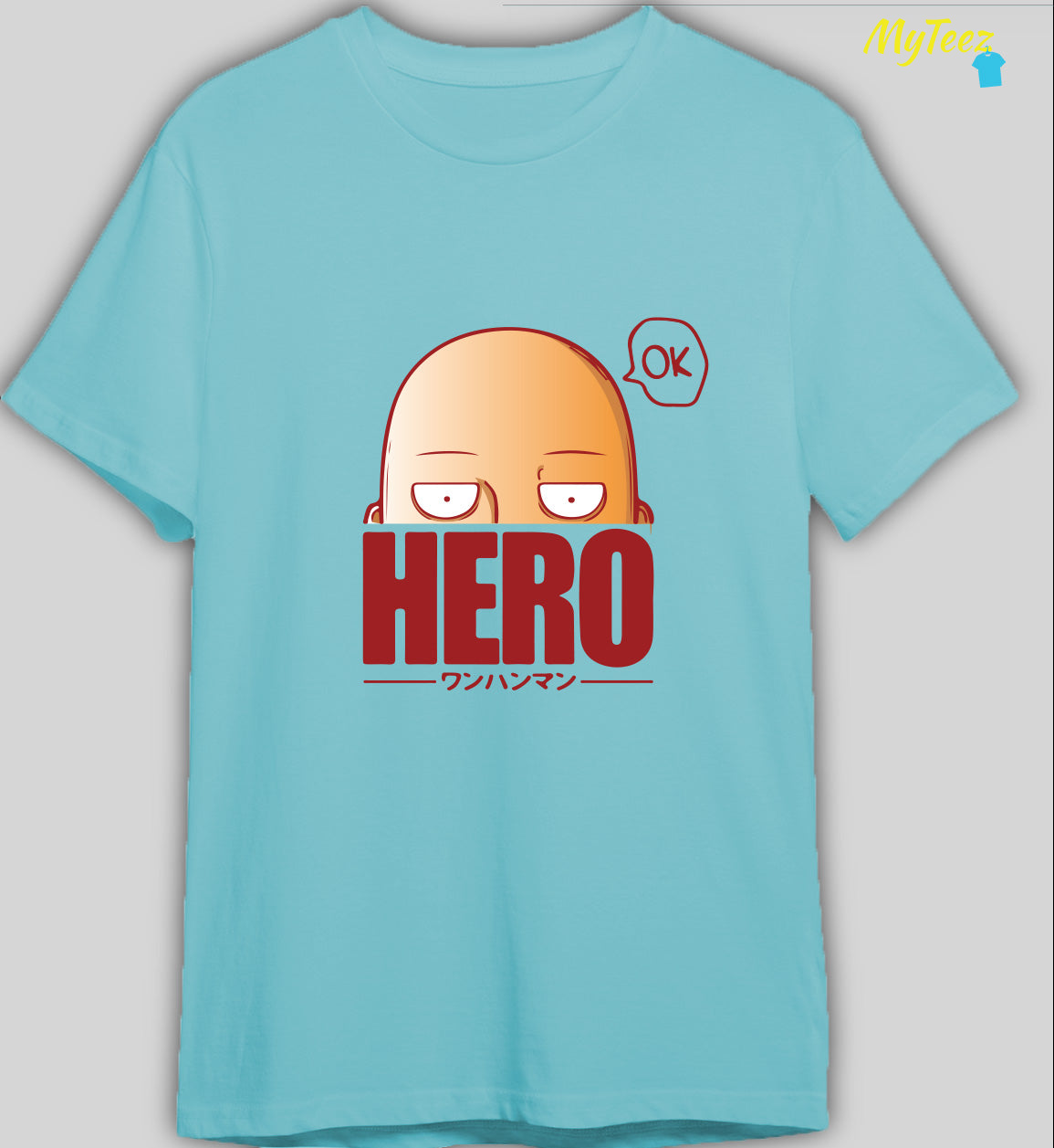 One Punch Man Anime Front Design Half Sleeve Regular Tees - MyTeez