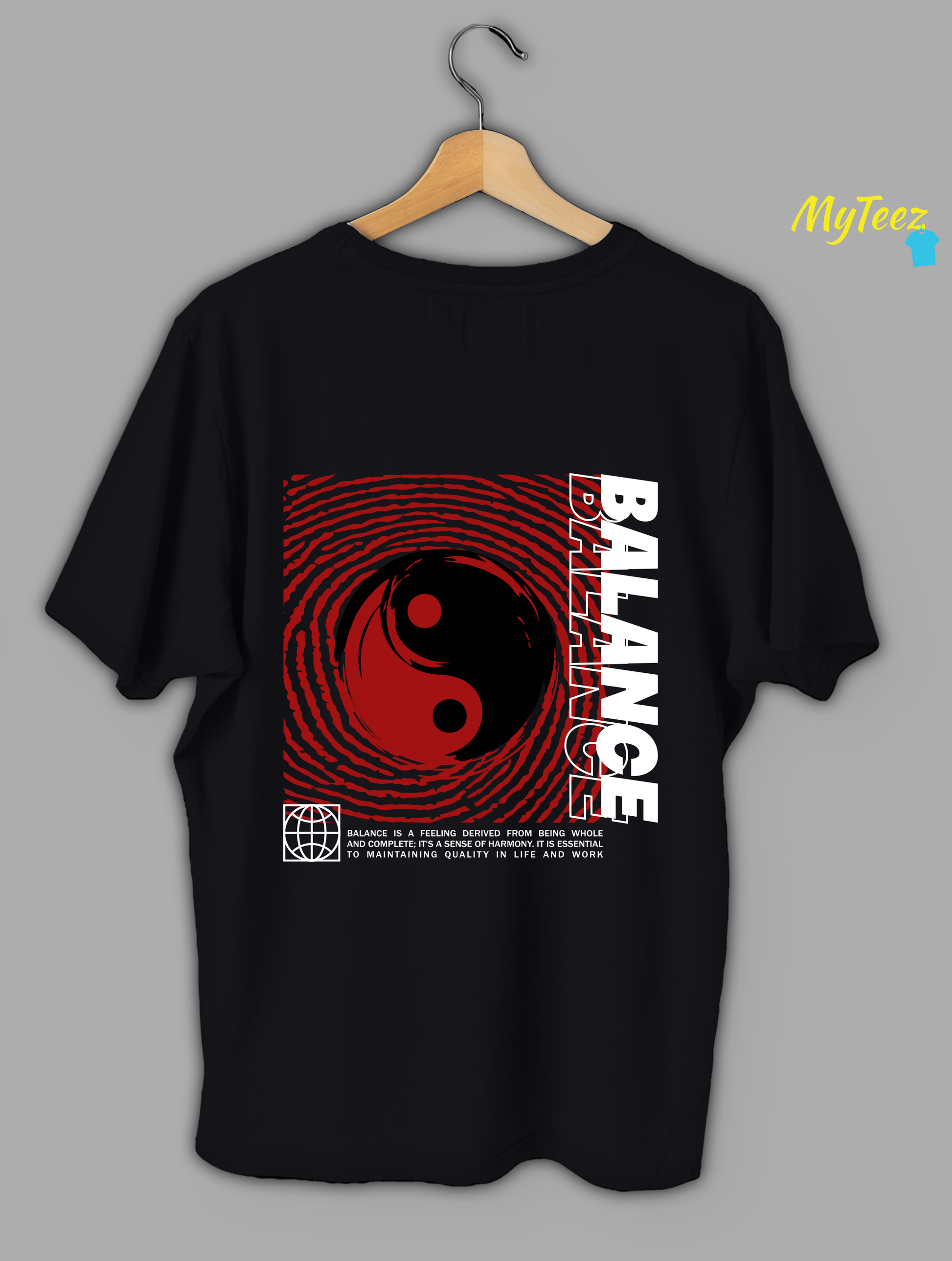 Balance Design Oversized Tees For Women - MyTeez