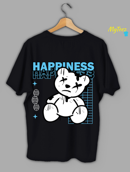 Happiness with a Twist Oversized Tees Urban or Street Wear For Women - MyTeez