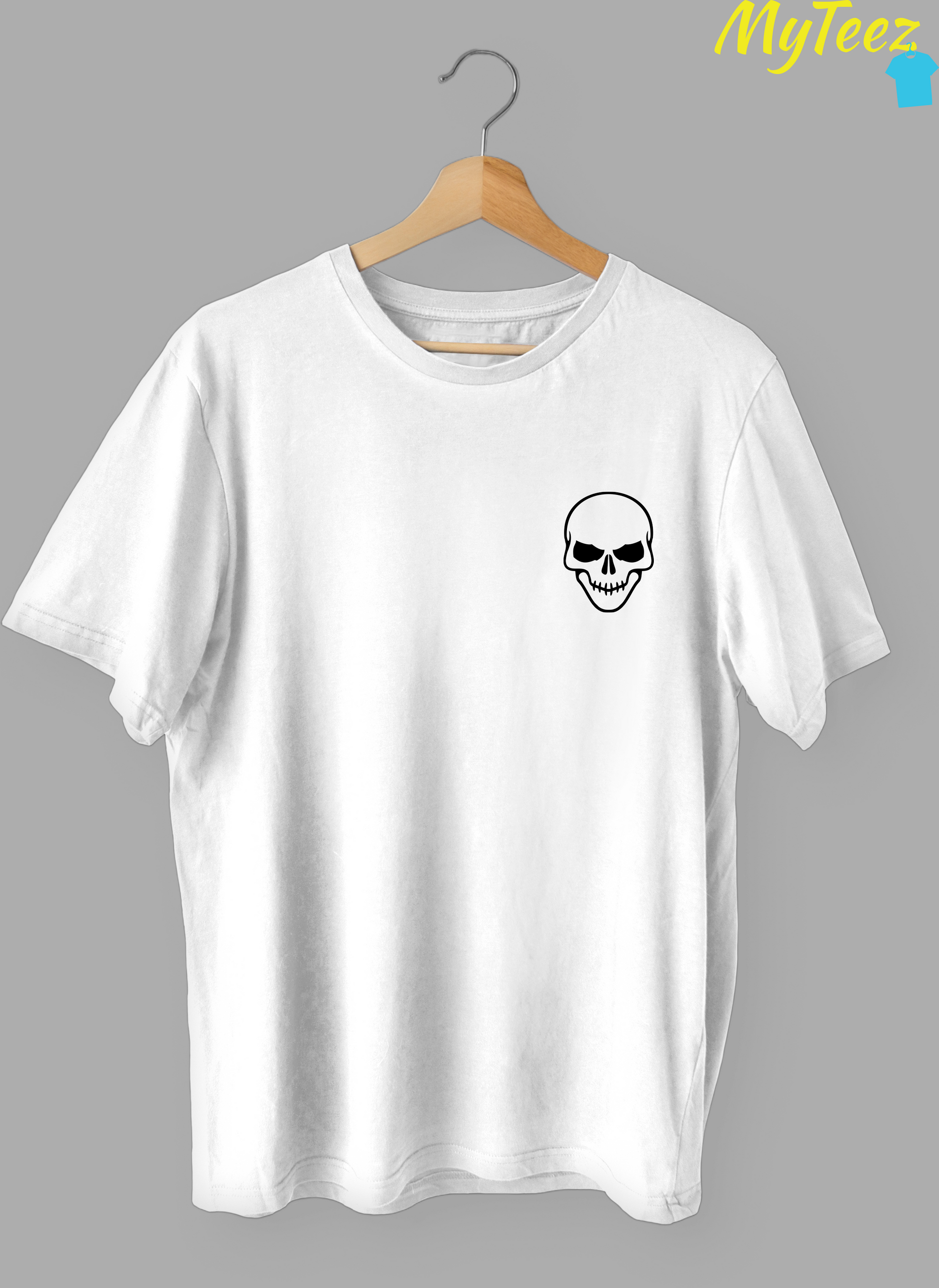 Unconventional Skull Design Street Wear Half Sleeve Oversized For Women - MyTeez