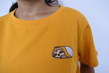 Sleeping Cute Sloth Tees for Lazy Lamhe - MyTeez