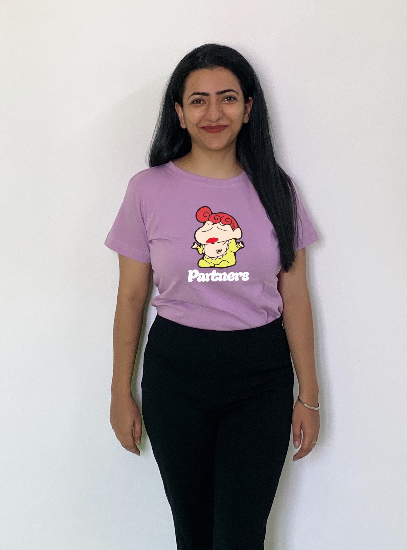 Partners in Crime Shinchan & Noharaa Sibling Tees Lavender - MyTeez